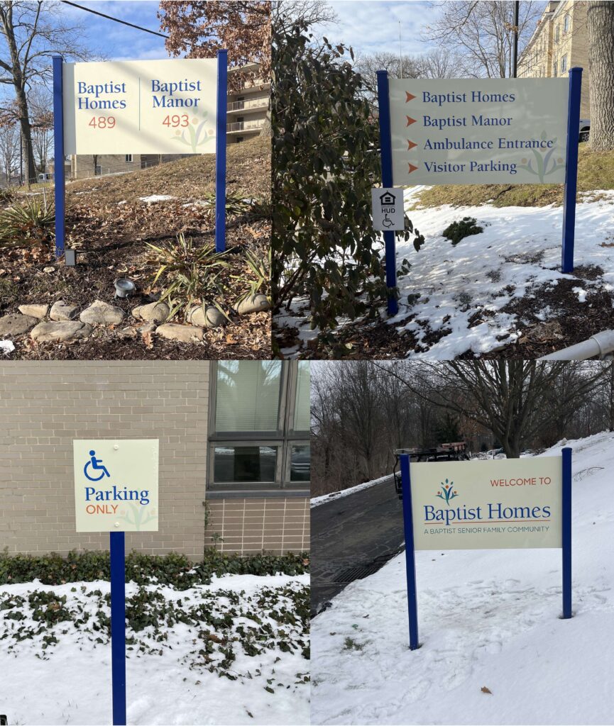Baptist Homes Signage