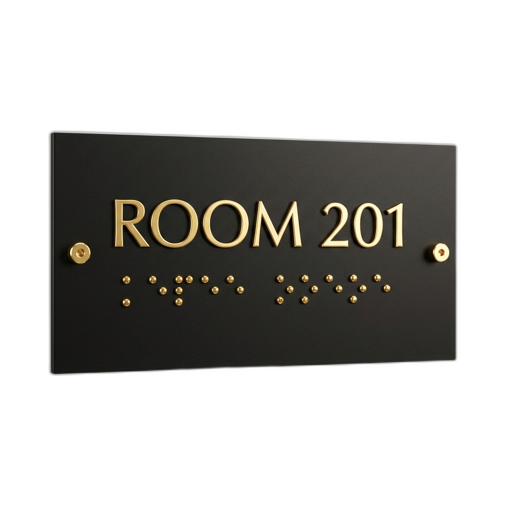 ADA Compliant Signage - Tactile Braille